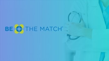 be the match logo and doctor stethoscope
